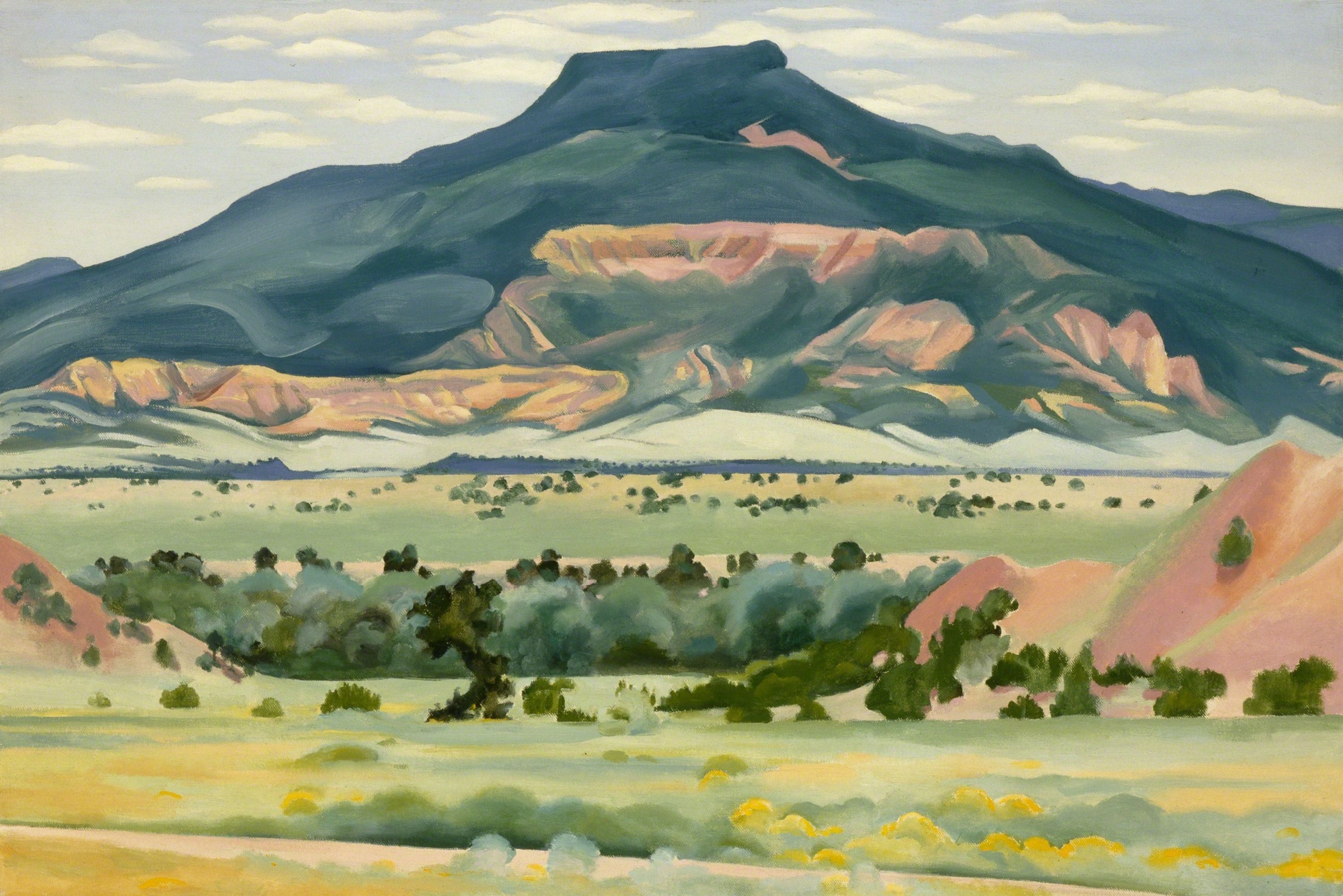 Painting - My Front Yard, Summer by Georgia O’Keeffe (1941)