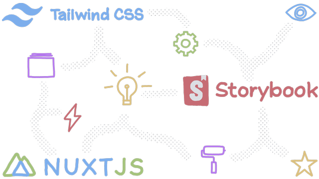 Setting up Dark Mode for Nuxt and Storybook via Tailwind CSS - Post illustration